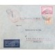 J) 1934 GERMANY, ZEPELLIN, MULTIPLE STAMPS, AIRMAIL, CIRCULATED COVER, FROM GERMANY TO RIO DE JANEIRO