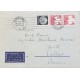 J) 1936 GERMANY, PRESIDENT, MULTIPLE STAMPS, AIRMAIL, CIRCULATED COVER, FROM GERMANY TO CALLAO