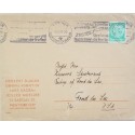 J) 1937 GERMANY,, PRESIDENT, WITH SLOGAN CANCELLATION, AIRMAIL, CIRCULATED COVER, FROM GERMANY TO NEW YORK