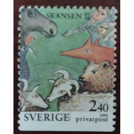 J) 1991 SWEDEN, ANIMALS, MN