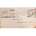 J) 1917 ENGLAND, WITN SLOGAN CANCELLATION, AIRMAIL, CIRCULATED COVER, FROM LONDON TO USA