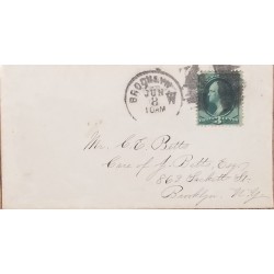 J) 1908 UNITED STATES, WASHIGTTON, CIRCULATED COVER, FROM USA TO NEW YORK