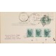 J) 1967 UNITED STATES, ANDREW JACKSON, MULTIPLE STAMPS, WITH SLOGAN CANCELLATION, AIRMAIL, CIRCULATED COVER