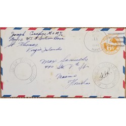 J) 1943 UNITED STATES, AIRPLANE, POSTAL STATIONARY, AIRMAIL, CIRCULATED COVER, XF