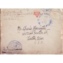 J) 1918 UNITED STATES, AMERICAN YMCA, PASSED AS CEMSORED, BLUE CANCELLATION, CIRCULATED COVER