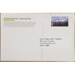 J) 2002 UNITED STATES, MOUNT RAINIER WASHINGTON, AIRMAIL, CIRCULATED COVER, FROM USA TO SAN FRANCISCO