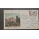 P) 1959 FRANCE, PERPIGNAN CASTLE STAMP, FDC, SHIPPER FROM GERMANY TO PARIS, WITH CANCELLATION, XF