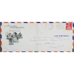 J) 1968 UNITED STATES, WITH SLOGAN CANCELLATION, COMMERCIAL LETTER, AIRMAIL, CIRCULATED COVER, FROM USA TO MEXICO