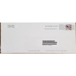 J) 2016 UNITED STATES, FLAG, AIRMAIL, CIRCULATED COVER, FROM USA TO MIAMI
