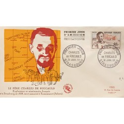 P) 1959 FRANCE, FDC, COVER OF THE FATHER DE FOUCAULD FRENCH EXPLORER AND MISSIONARY, COMMEMORATION STAMP, XF