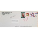 J) 2002 UNITED STATES, CHRISTMAS, HORSE, MULTIPLE STAMPS, AIRMAIL, CIRCULATED COVER, FROM USA TO WILMINGTON