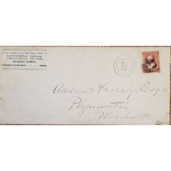 J) 1887 UNITED STATES, WASHINGTON, AIRMAIL, CIRCULATED COVER, FROM OHIO TO MARYLAND
