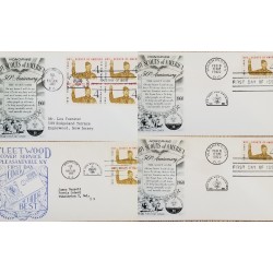 J) 1960 UNITED STATES, BOY SCOUTS OF AMERICA, SET OF 4 FDC
