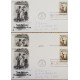 J) 1972 UNITED STATES, TOM SAWYER AND HUCKLEBERRY FINN, AMERICAN FOLKLORE SERIES, SET OF 3 FDC
