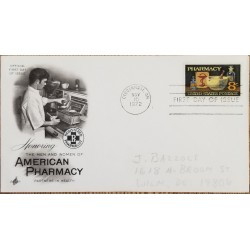 J) 1972 UNITED STATES, HONORING THE MEN AND WOMEN OF AMERICAN PHARMACY PARTNERS IN HEALTH, FDC