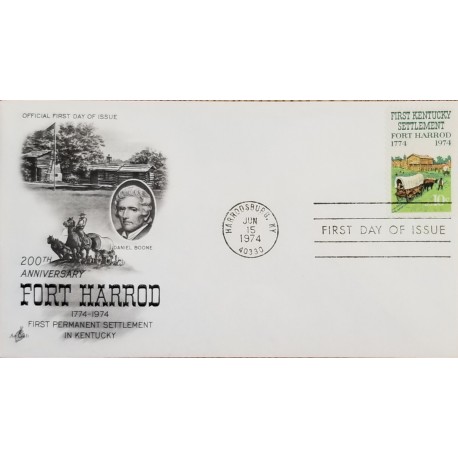 1974 146 Army Comm/FDC Q United States 2 x 200th Ann of Fort Harrod 