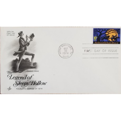 J) 1974 UNITED STATES, THE LEGEND OF SLEEPY HOLLOW, FDC
