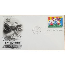 J) 1974 UNITED STATES, PRESERVE THE ENVIRONMENT, FDC