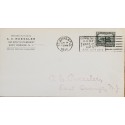 J) 1929 UNITED STATES, TRAIN, WITH SLOGAN CANCELLATION, COMMEMORATING FIRST TRANS ATLANTIC AIRMAIL, JUNE 1919