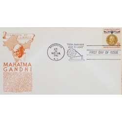 J) 1961 UNITED STATES, MAHATMA GANDHI, FDC