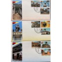 A) 2021 COLOMBIA, FDC, HISTORICAL PLACES, SOCORRO SANTANDER, COMPLETE SERIES