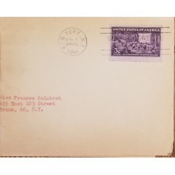 J) 1944 UNITED STATES, 30TH ANNIVERSARY OT NOTION PICTURES, CIRCULATED COVER, FROM USA TO NEW YORK