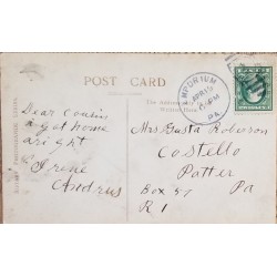 J) 1919 UNITED STATES, WASHINGTON, POST CARD, CIRCULATED COVER, FROM USA
