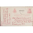 J) 1941 UNITED STATES, PHILIPPINE ISLANDS, POSTCARD, AIRMAIL, CIRCULATED COVER, FROM USA TO NEW YORK