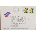 J) 2005 UNITED STATES, FLOWER, POSTCARD, AIRMAIL, CIRCULATED COVER, FROM USA TO MEXICO