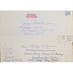 J) 1942 UNITED STATES, DENIS, US ARMY, AIRMAIL, CIRCULATED COVER, FROM USA TO MEXICO