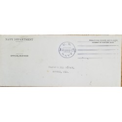 J) 1942 UNITED STATES, NAVI DEPARTMENT, OFFICIAL BUSINESS, AIRMAIL, CIRCULATED COVER, FROM USA TO OHIO