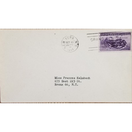 J) 1944 UNITED STATES, CORREGIDOR, AIRMAIL, CIRCULATED COVER, FROM USA TO NEW YORK
