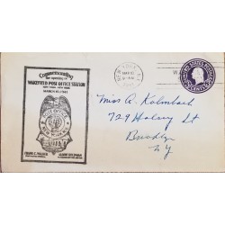 J) 1941 UNITED STATES, THOMAS JEFFERSON, FIRST TRIP OF THE NEW STREAMPLINED EMPIRE STATE EXPRESS, RAILWAY, AIRMAIL