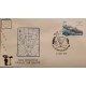 P) 1992 ARGENTINA, COVER, UPAEP, MAP ANTARCTICA BASE SAN MARTIN, SPAIN-AMERICA FREIGHTER STAMP, XF