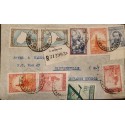 P) 1942 ARGENTINA, MAP OUT LIMITS-AIRMAIL-NATIONAL WEALTH STAMPS, COVER SHIPPER TO UNITED STATES, XF