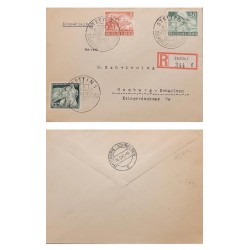 P) 1938-1943 GERMANY, COVER AUSTRIA PLESBICITE, WW2 YOUTH-HEROES MEMORIAL STAMPS, XF