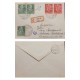 P) 1944 GERMANY, COVER THIRD REICH LABOR SERVICE EXHIBITION, SET COMPLETE OF 2X5 STAMPS, XF