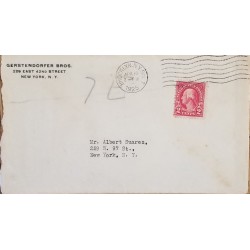 J) 1925 UNITED STATES, WASHINGTON, AIRMAIL, CIRCULATED COVER, INTERIOR MAIL WITHIN TO NEW YORK