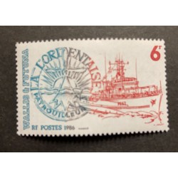 SP) 1986 FRANCIA WALLIS AND FUTUNA, LA LORIENTAISE , BOAT, COLORS RED AND BLUE, MINISHEET, MNH