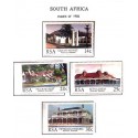 A) 1986 SOUTH AFRICA, CAMPAIGN FOR THE RESTORATION OF HISTORIC BUILDINGS, MULTICOLORED, MNH