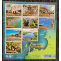 A) 2021 COLOMBIA, MORROSQUILLO GULF REGION, TOURIST PLACES, FAUNA AND FLORA, SERIES OF 9, MNH