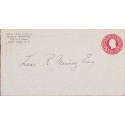 J) 1912 UNITED STATES, WASHINGTON, POSTAL STATIONARY, CIRCULATED COVER, FROM NEW YORK