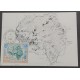 SP) 1990 FRANCE, CROZET ISLAND MAP, SOUTHERN AND ANTARCTIC TERRITORIES, MAXIMUM CARD, MNH