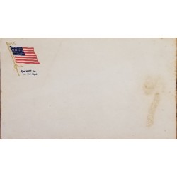 J) 1912 UNITED STATES, FLAG, POSTCARD, XF