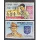P) 1982 DJIBOUTI, 125TH ANNIVERSARY BIRTH LORD BADEN, SCOUTING, AIRMAIL, SERIES OF 2 MINT, MNH