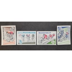 SP) 1963 BELGIUM, OLYMPIC GAMES, CYCLING RACE, TOKIO JAPAN, TRIP OF 4, MNH