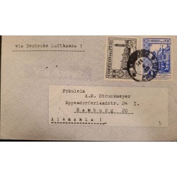O) 1939 PERU, SAN MARCOS UNIVERSITY, POST OFFICE LIMA, POR DEUTSCHE  LUFTHANSA,  AIRMAIL  TO GERMANY.