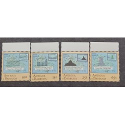 SP) 2001 ANTIGUA AND BARBUDA, POPULATION AND HOUSING CENSUS, MAPS, SET OF 4, MNH