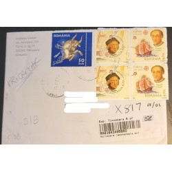 SP) 2006 ROMANIA, CHRISTOPHER COLON SERIES, ZODIAC, CIRCULATED COVER TO UNITED STATES, HIDDEN ADDRESSEE, REGISTRED, XF