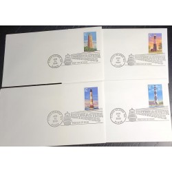 P) 2003 UNITED STATES, SOUTHEASTERN LIGHTHOUSES, SET OF 4 FDC, XF